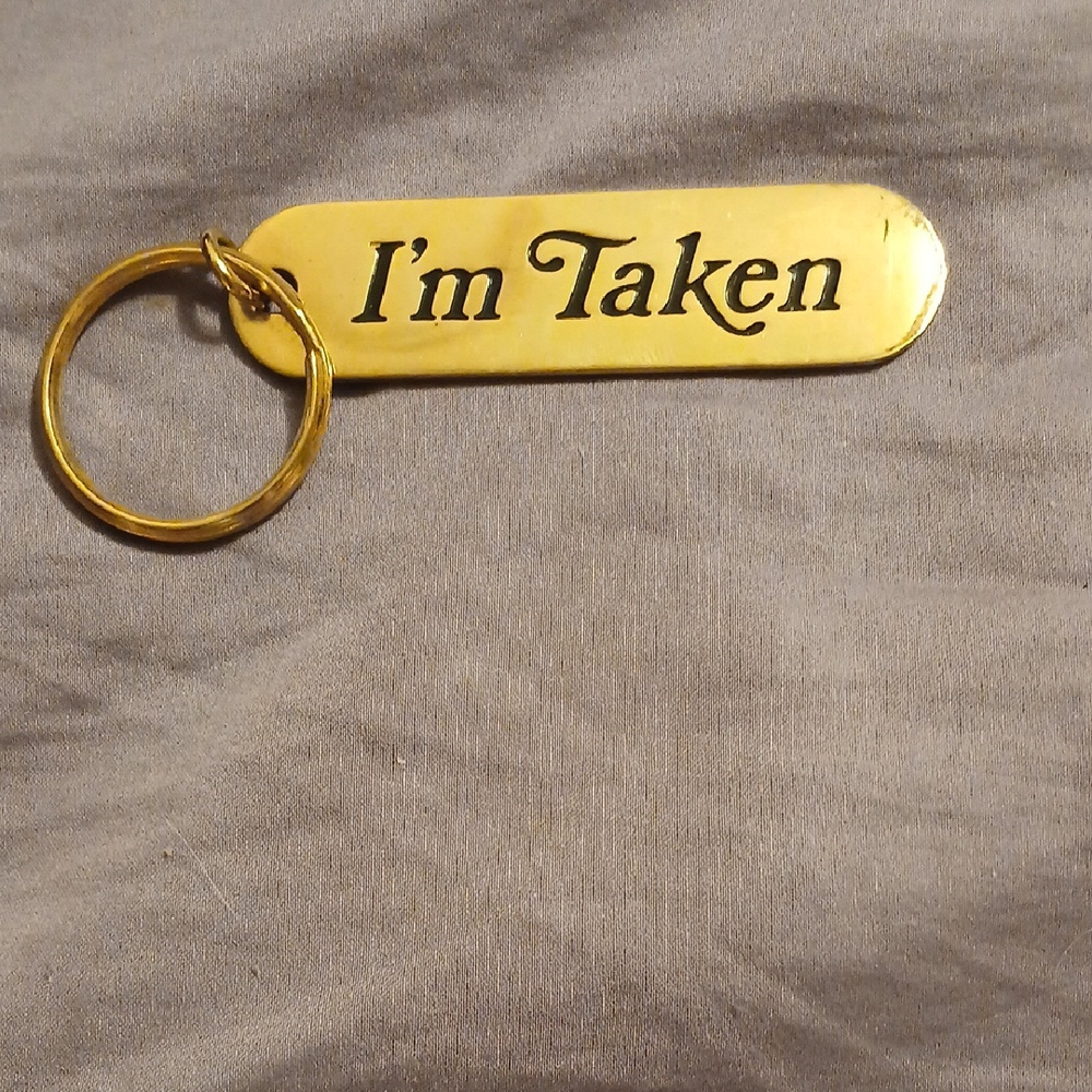 Russ Gold Metal Keychain